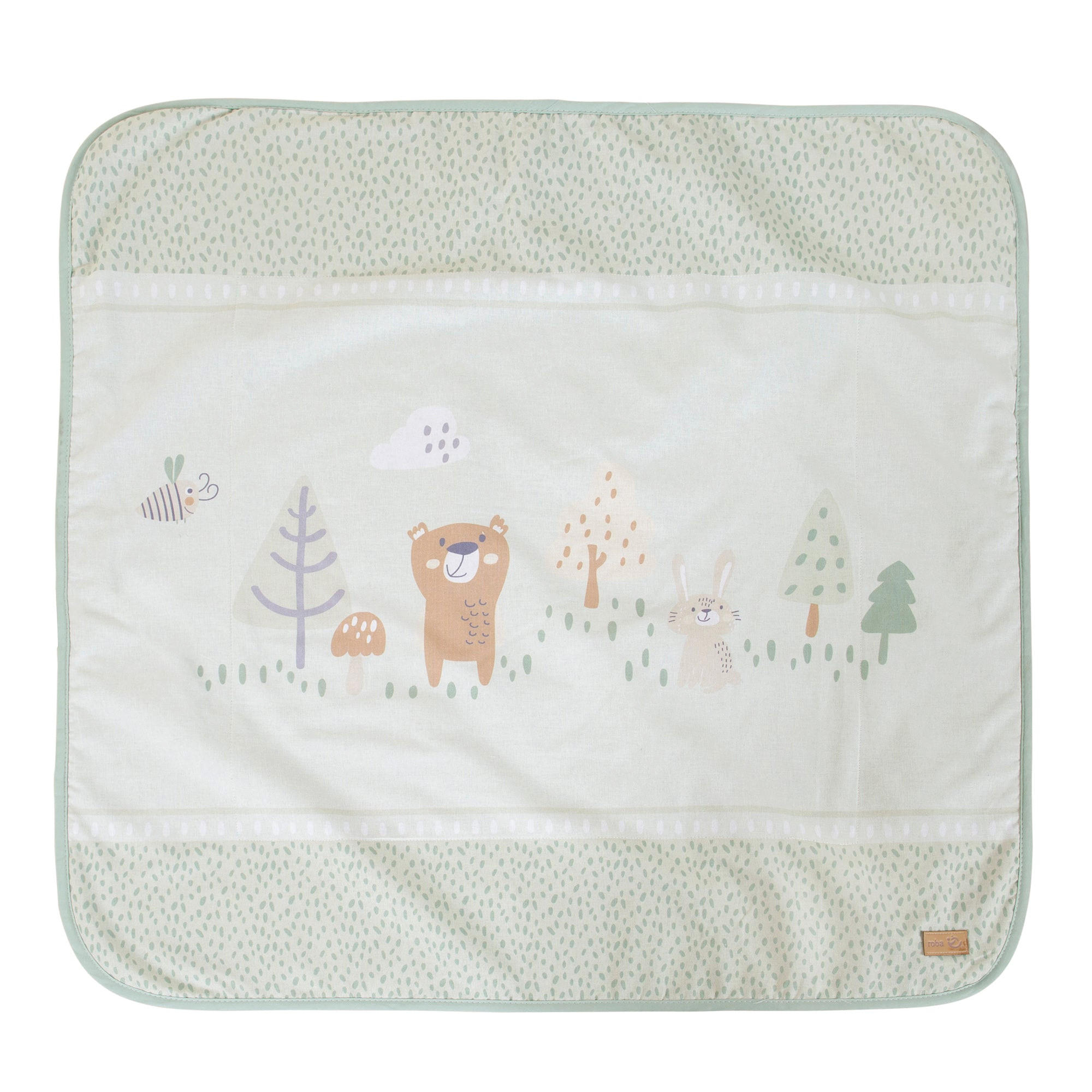 BABYDECKE 80 x 80 cm Woodland Buddies - Grün, Textil (80/80cm) - Roba