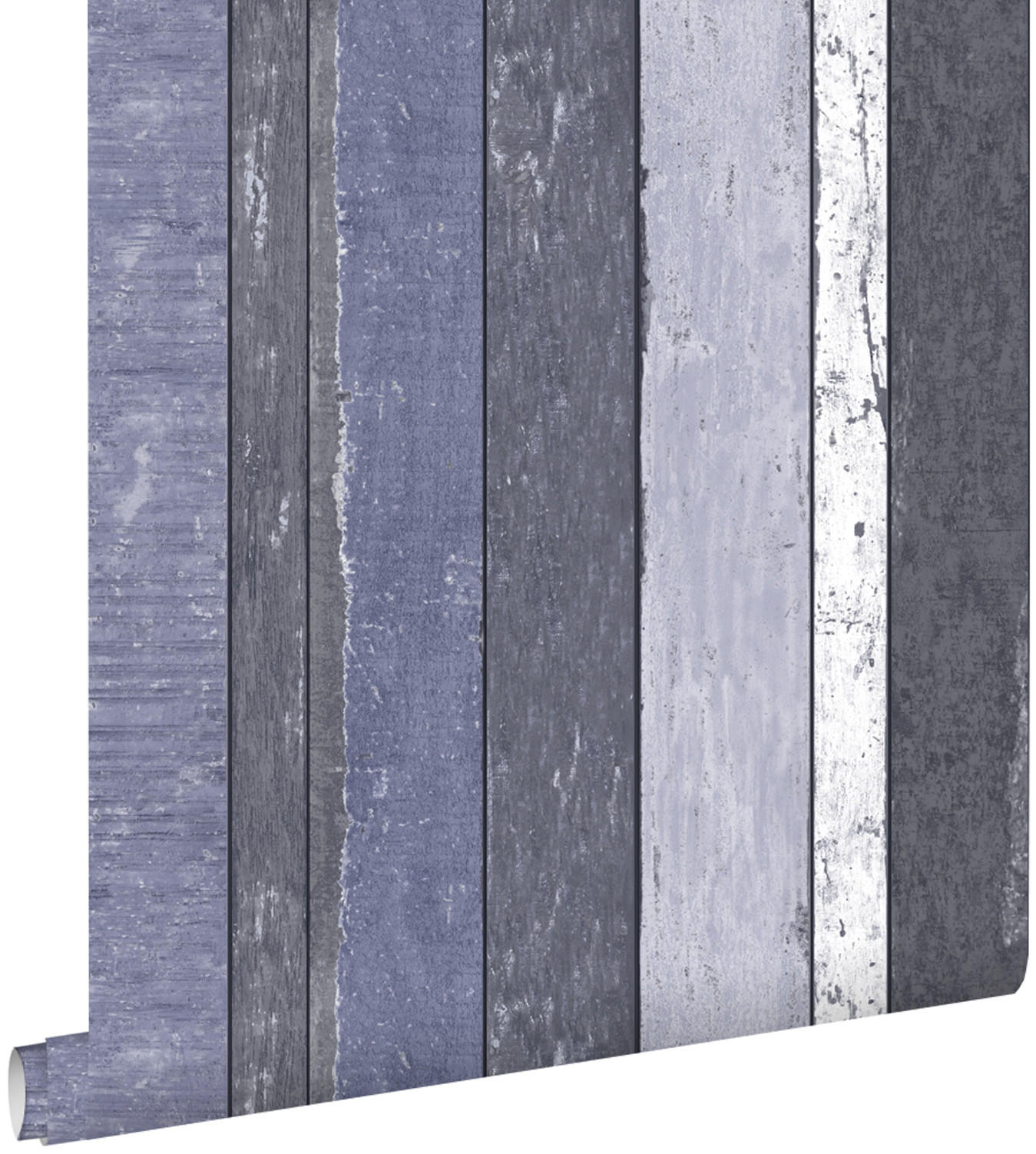TAPETE Holzoptik 53 cm x 10.05 m - Blau, Papier (53/1000cm) - ESTAhome