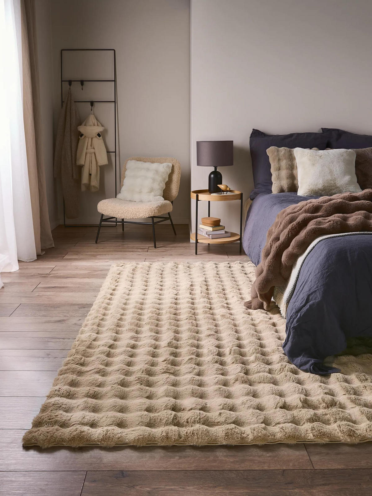 UMĚLÉ kožíškové koberce Dave Béžová 200x300 cm - béžová, textil/umělá hmota (200/300cm) - benuta Nest