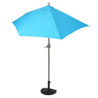 SONNENSCHIRM I HALBRUND UV 50+ Türkis - Türkis, Textil (260/135cm) - MCW