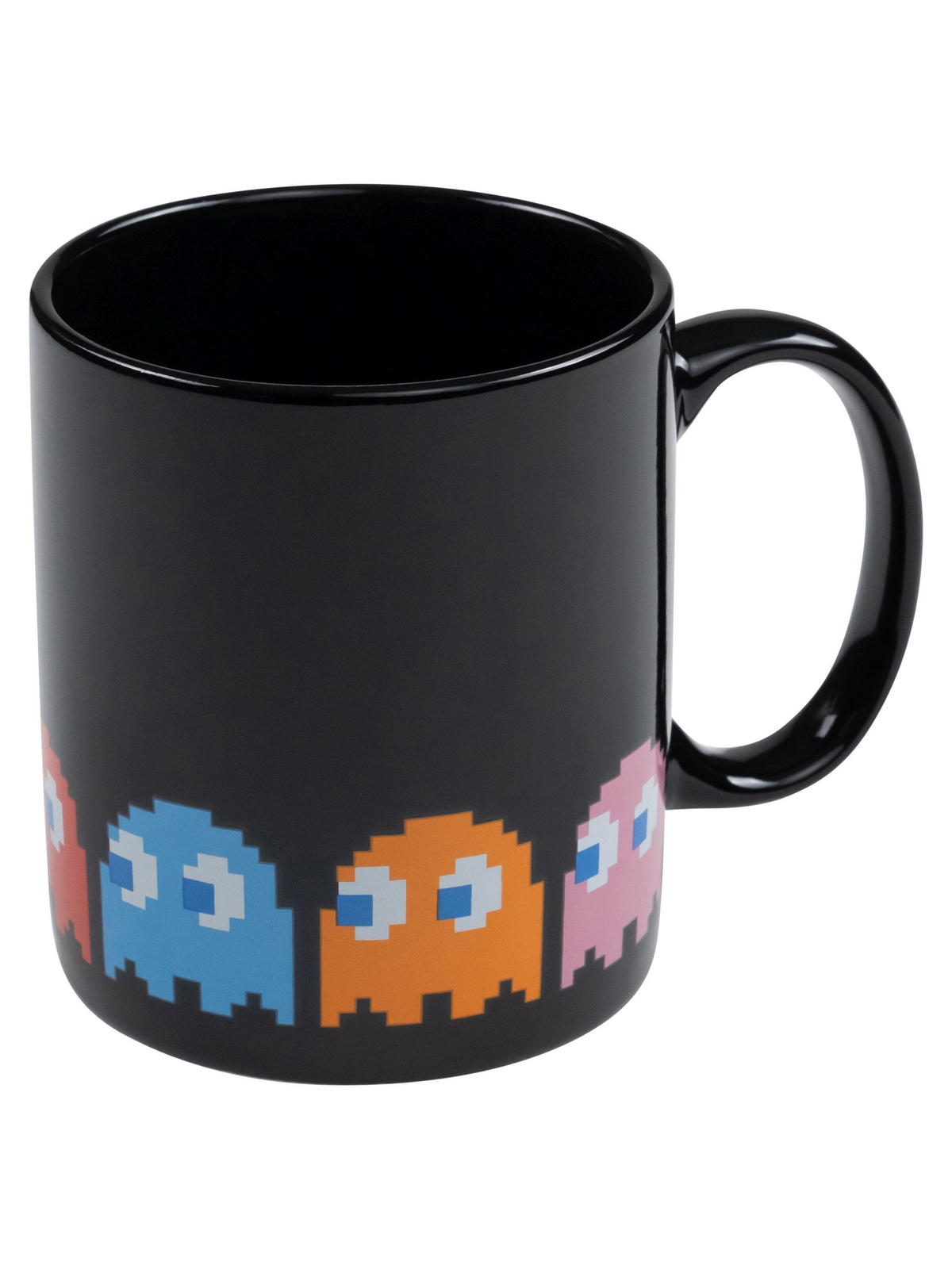 KAFFEEBECHER Pac-Man Schwarz 320 ml - Schwarz, Keramik (0.32L) - United Labels