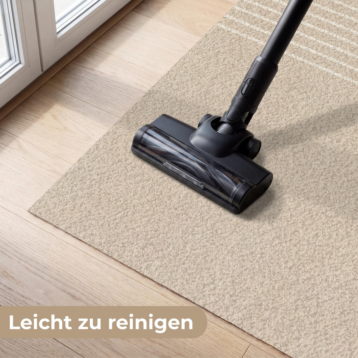 ROHOŽKA Paralelné línie - Svetlá textúra - Béžová 180x120 cm - béžová, plast (180/120cm) - MuchoWow