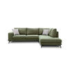 ECKSOFA MEDIOLANE 5-Sitzer, olivgrün - Olivgrün, Holzwerkstoff/Textil (282/219cm) - Courtois Laville