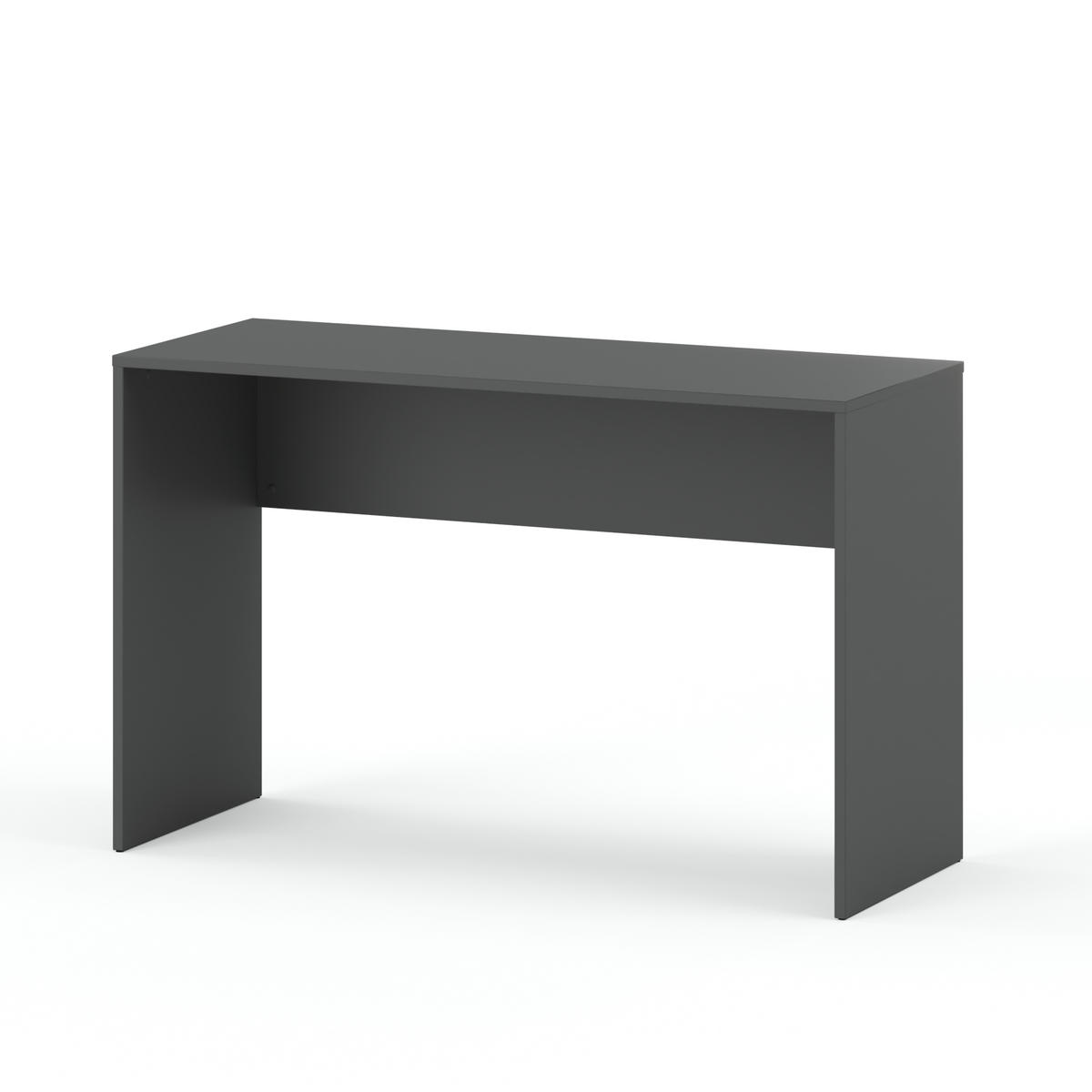 SCHREIBTISCH Solo-Stefan - Anthrazit, Holzwerkstoff (50/120/77cm) - kommodly