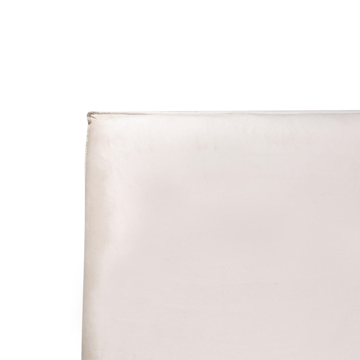 VODNA POSTELJA žamet 180/200 cm kremasto bela Lavaur - krem, tekstil (180/200cm) - Beliani