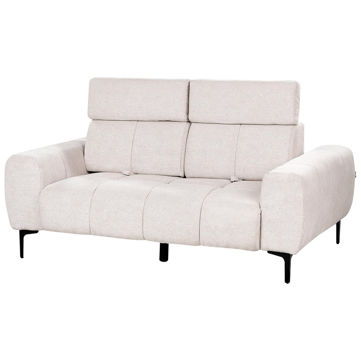 2-SITZER-SOFA beige Vegamo - Beige, Textil (176/97/110cm) - Beliani