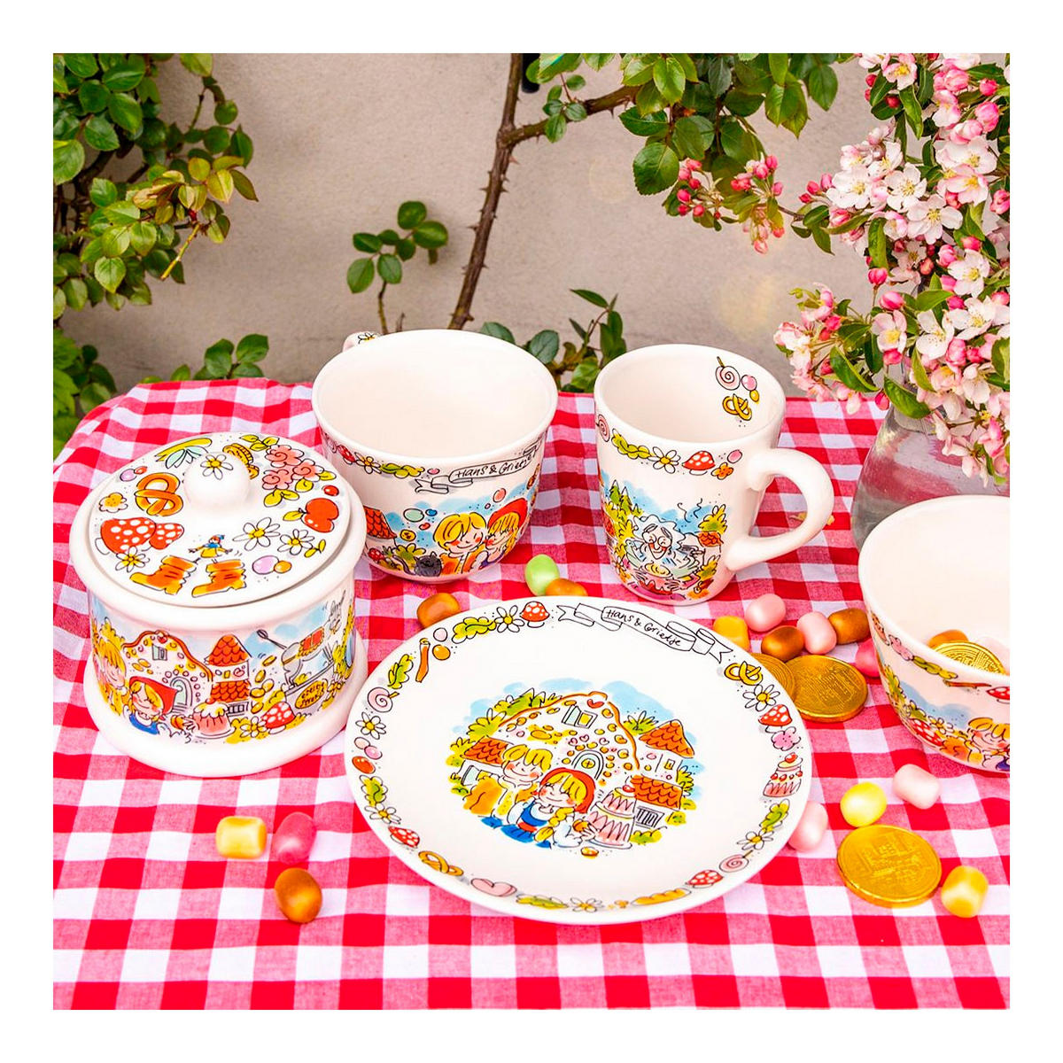 SUPPENSCHALE Hänsel und Gretel in Bunt - 14cm - Multicolor, Keramik (12.7/16.2/9.7cm) - Blond Amsterdam