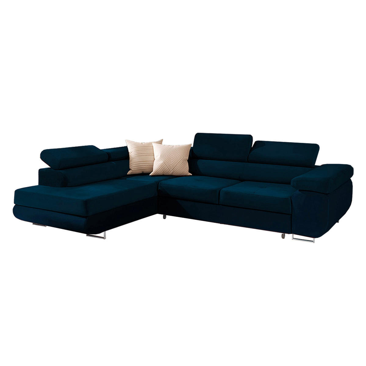 Petits-meubles Ecksofa Blau 271x201 cm