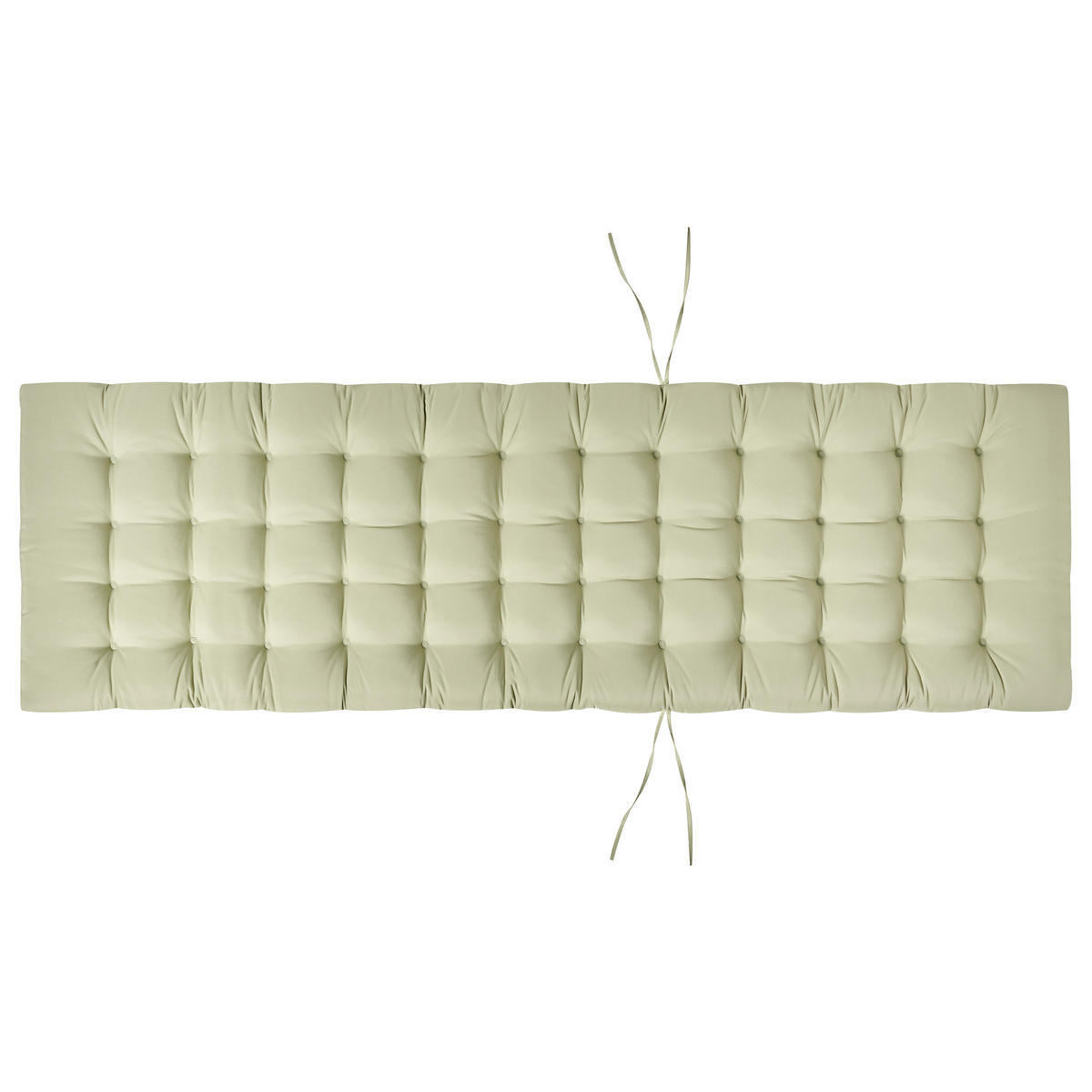 LIEGENAUFLAGE Hellgrün 56/192 cm Cesana Premium - Hellgrün, Textil (192/5/56cm) - Beliani