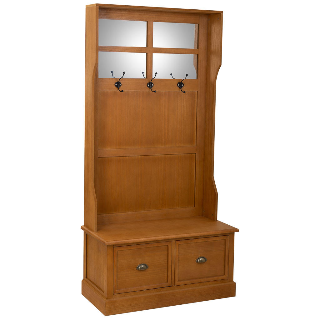 Wanderlust Garderobenbank Braun 92x184x39.5 cm