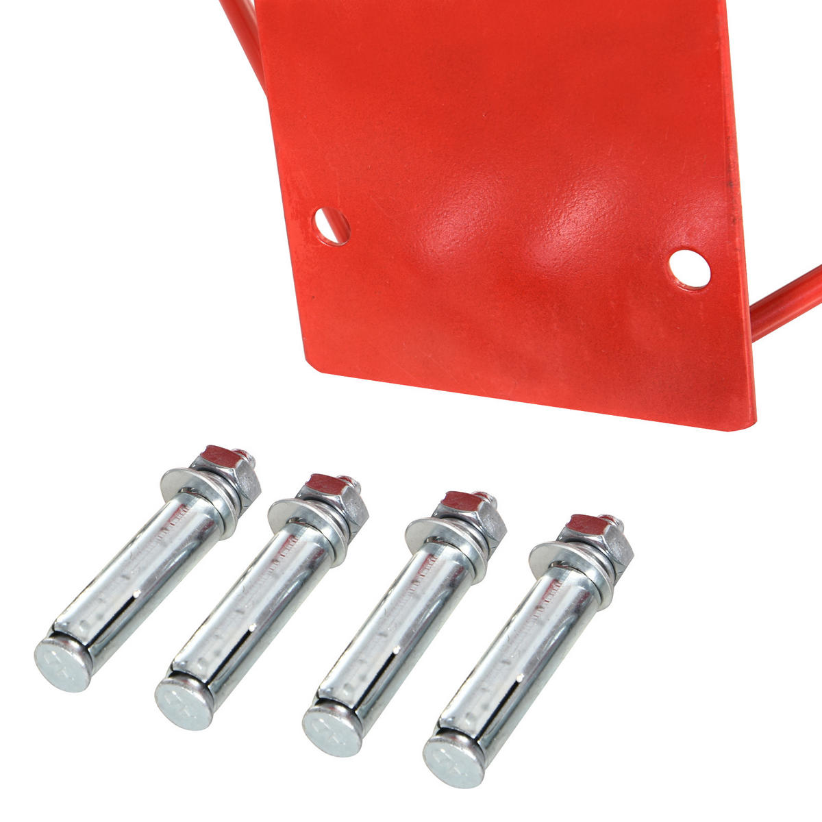 BASKETBALLNETZ, Stahlrohr, Rot / Blau / Weiß, ø46 x H1,6 cm - Rot, Metall (1.6/45cm) - HOMCOM