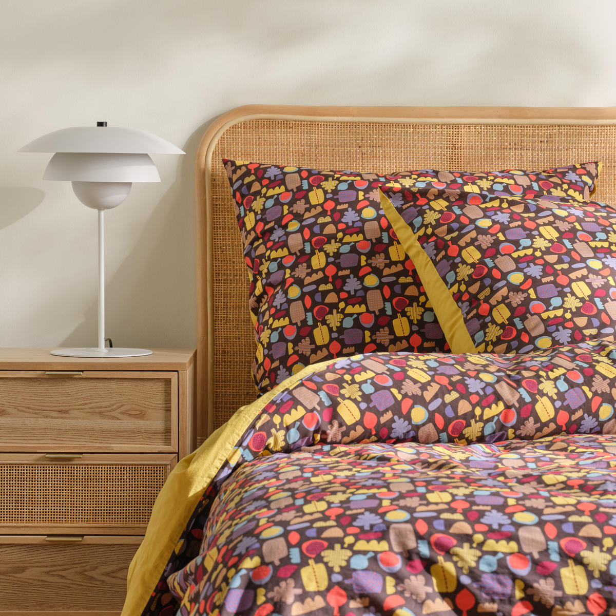 BETTWÄSCHE Skautumn - Dunkelbraun, Textil (160/200cm) - home&you