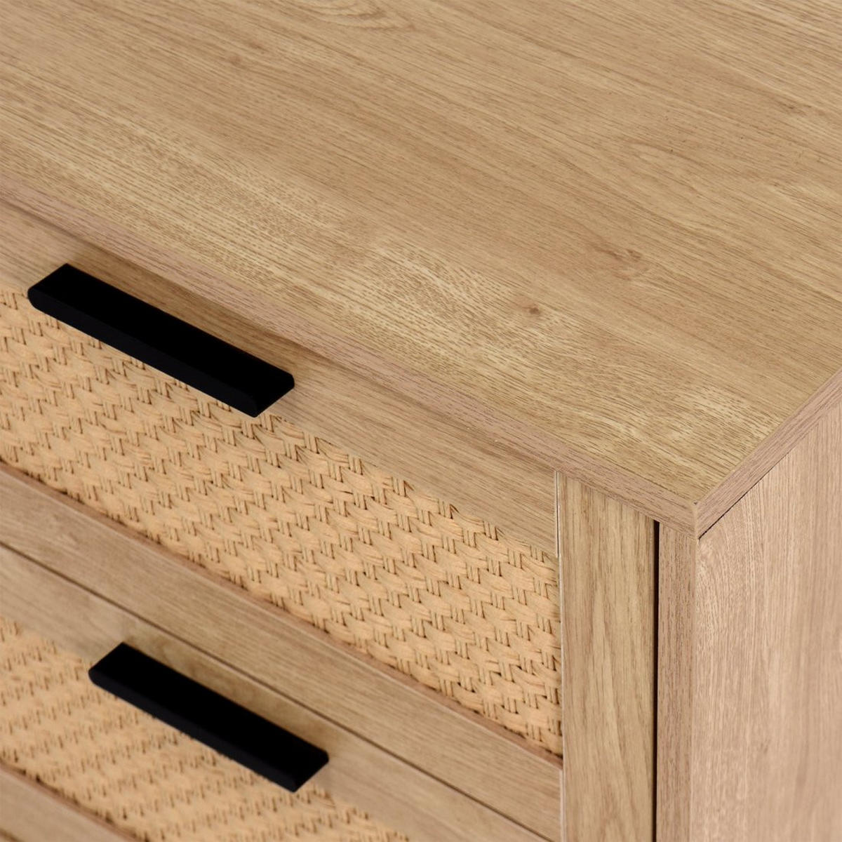 NACHTTISCH 2 SCHUBLADEN Samoa Natürlich 45 cm x 56 cm 2er-Set - Naturfarben, Holzwerkstoff (45/56/40cm) - Klast Home