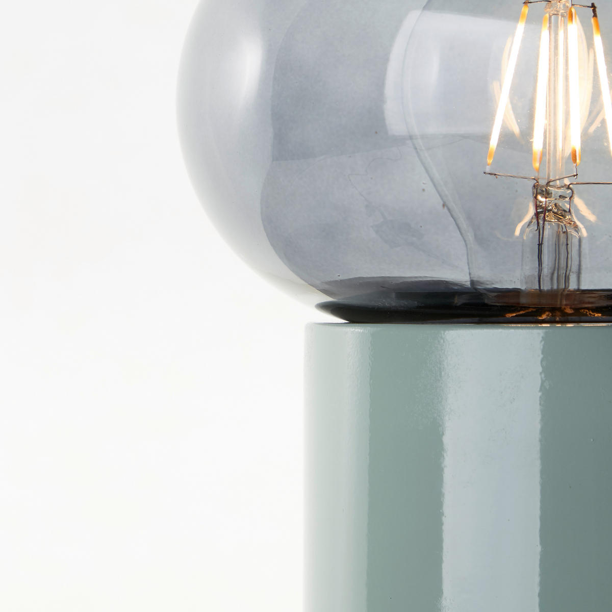 TISCHLEUCHTE Knut 99002/74 - Grün, Metall (15/15/21.9cm) - Brilliant