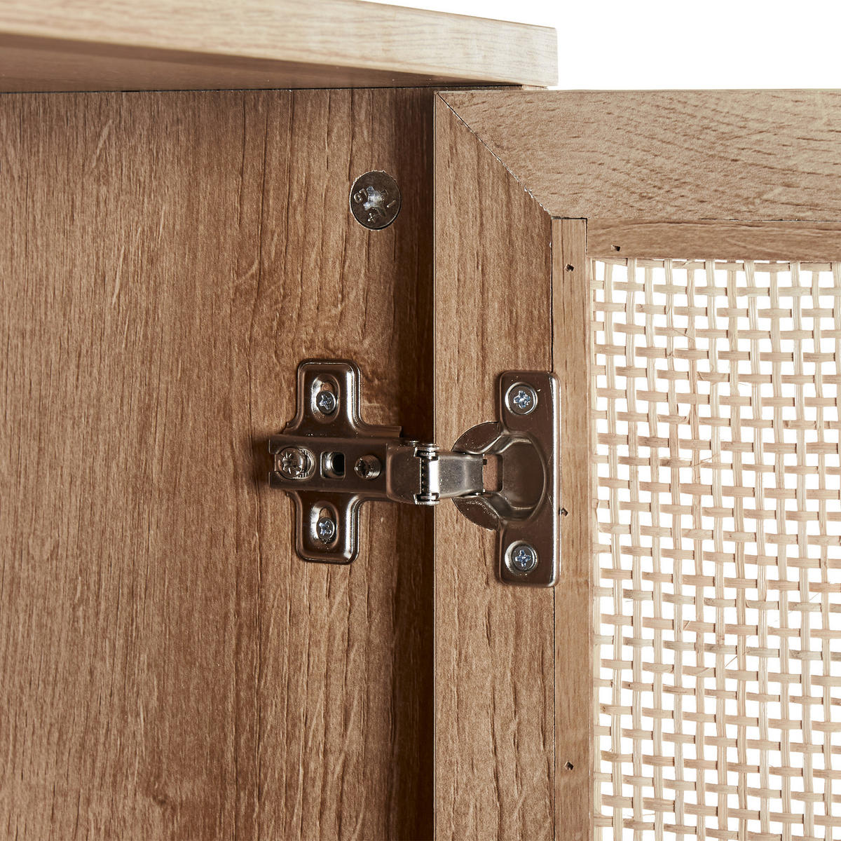 BAD-WANDSCHRANK 40 cm Hellbraun Rosell - Naturfarben/Braun, Holzwerkstoff (40/165/36cm) - Beliani