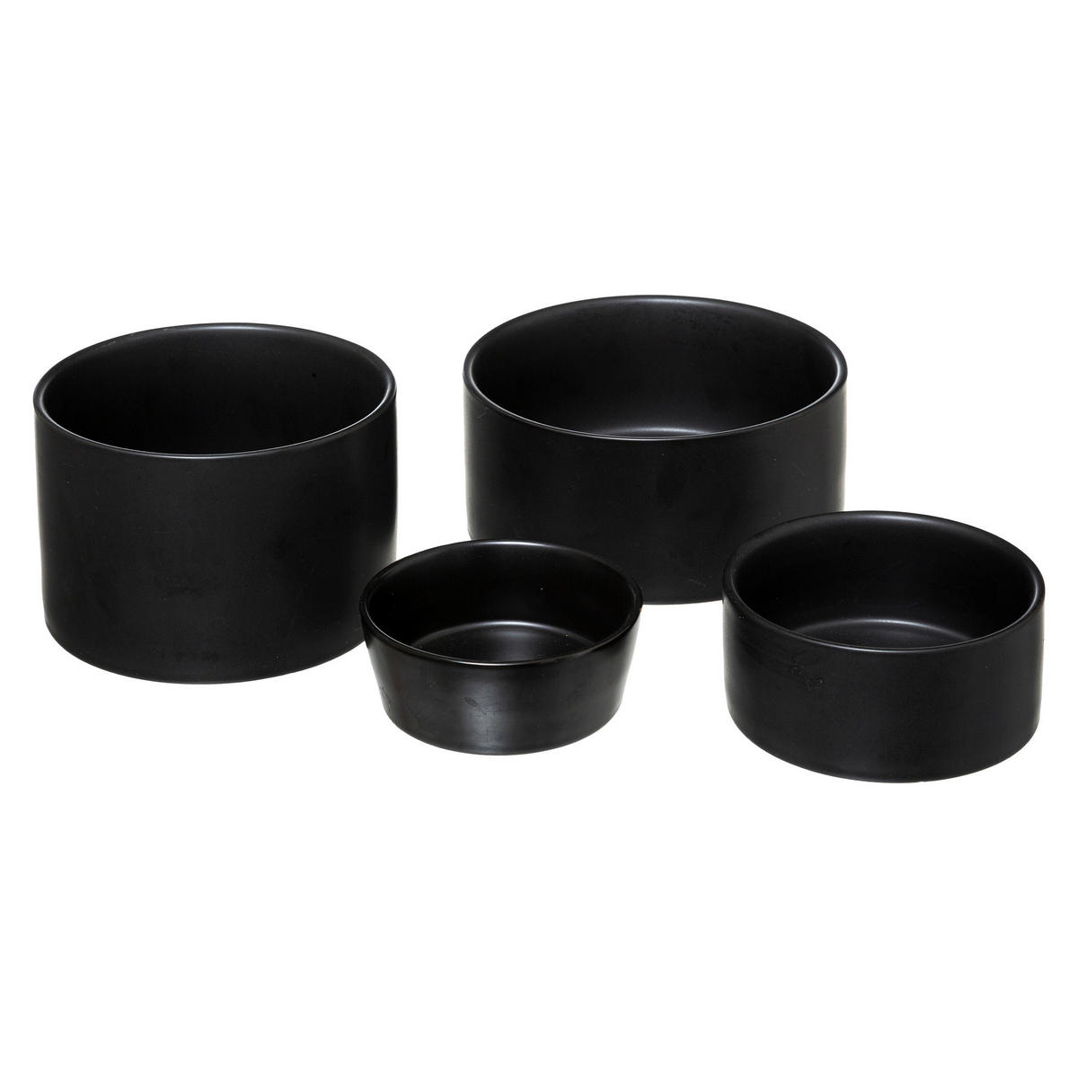 SNACKSCHALEN aus Steinzeug Schwarz 33/33/1,15 cm - Schwarz, Keramik (33/1.15/33cm) - Secret de Gourmet
