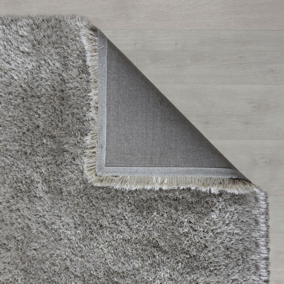 TEPPICH Hochflor Modern-Design, superweich ORWELL, Silber 120x170 cm - Silberfarben, Textil (120/170cm) - KADIMA DESIGN