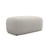 POUF Bouclé Stoff Beige - Beige/Schwarz, Kunststoff/Textil (92/40/48cm) - Makamii