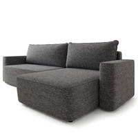 ECKSOFA BELARO BL Grau Chenille mit Schlaffunktion - Grau, Holz/Textil (280/162cm) - MASSENO