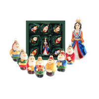 CHRISTBAUMSCHMUCK Märchenset Schneewittchen Mehrfarbig 11cm (Glas / 8 Stk.) - Multicolor, Glas (5/11/4cm) - Krebs Glas Lauscha