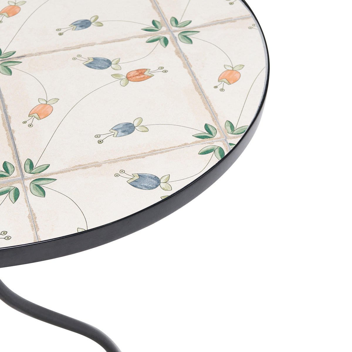BISTRO STOLEK 60/60 cm Kov Černý Carona - bílá, kov (60/60/75cm) - Beliani