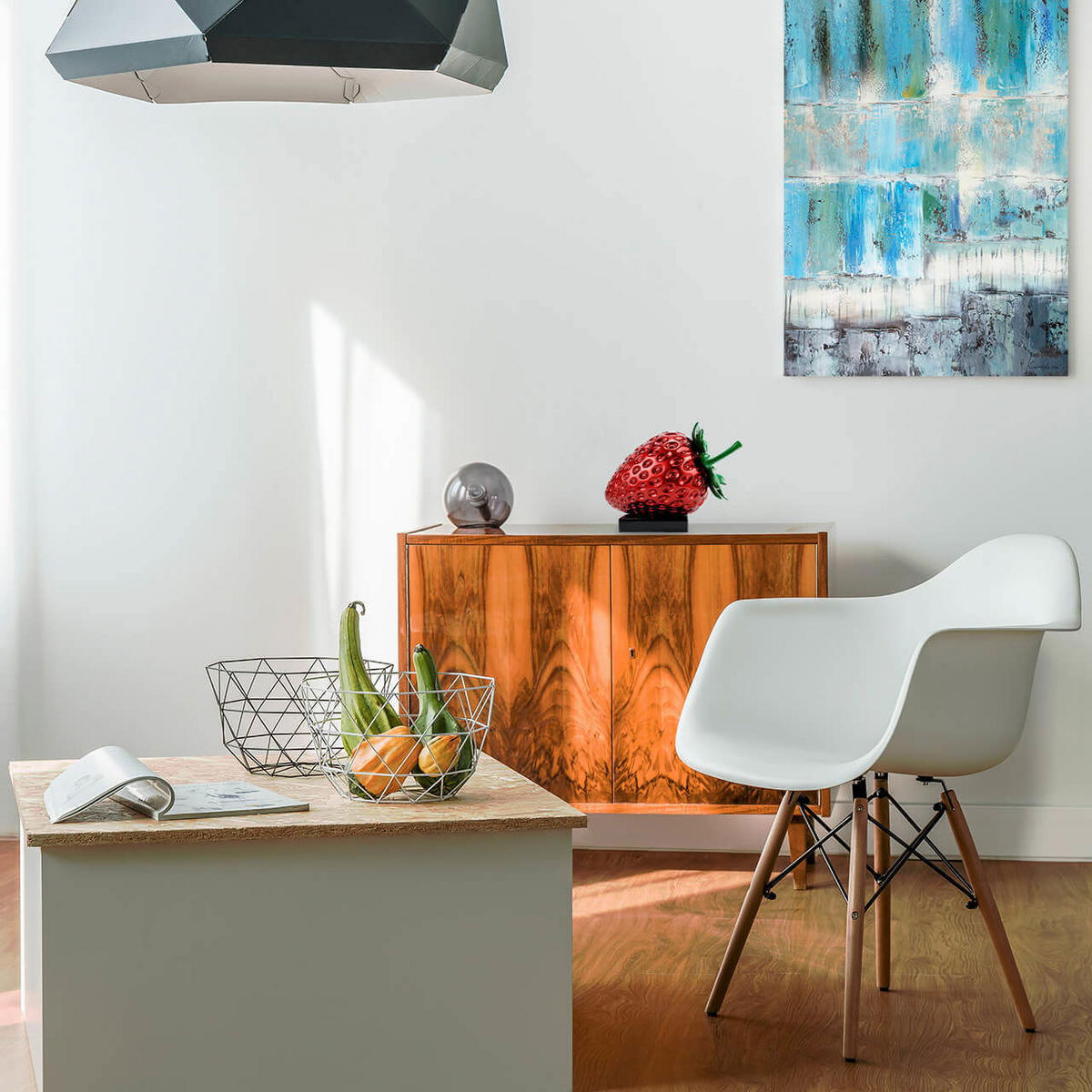 SKULPTUR Grün 26/20 cm - Rot/Grün, Stein (2.3/20/36cm) - KUNSTLOFT