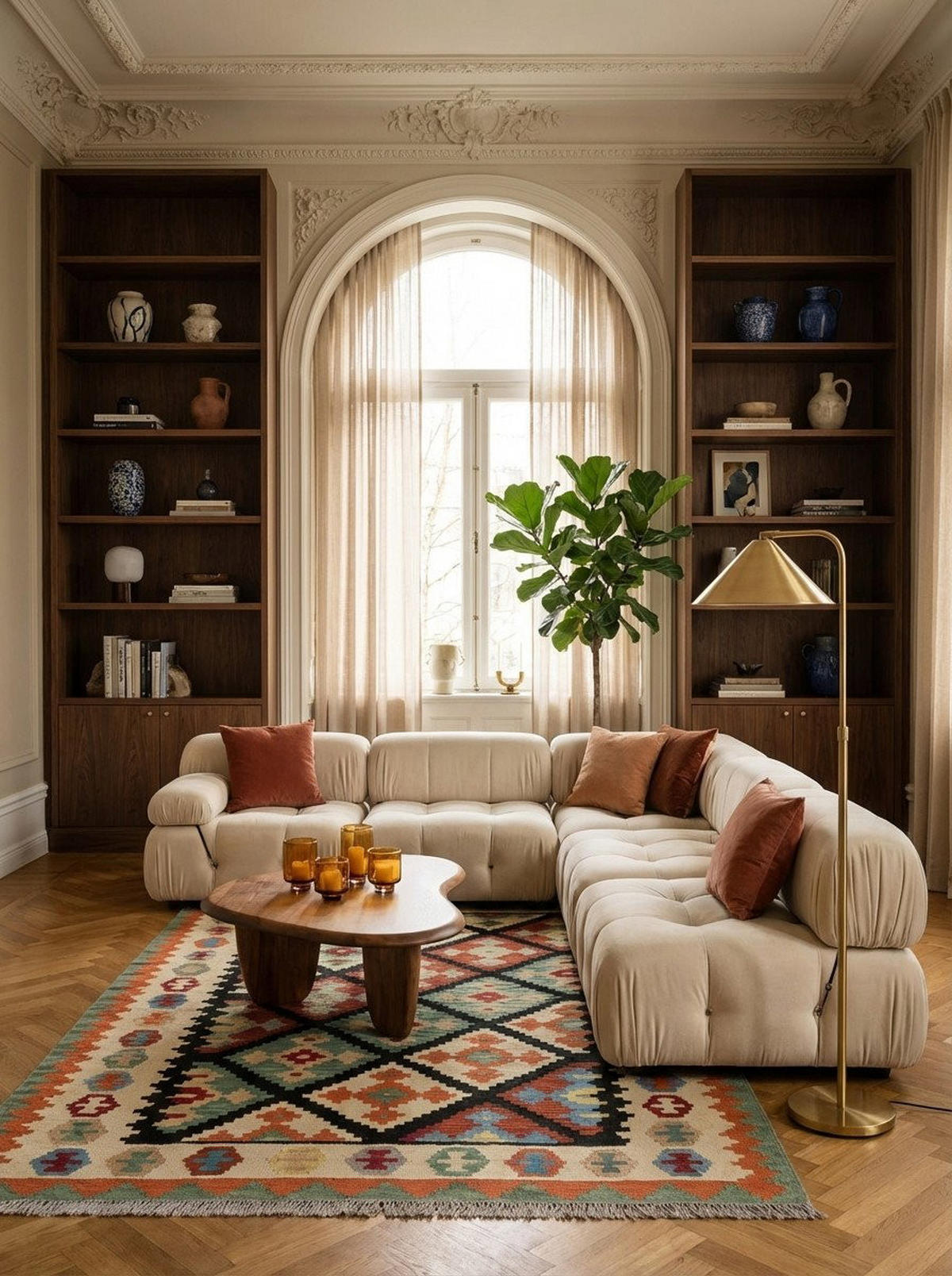 HANDWEBTEPPICH Kelim Gashgai Schwarz 199/151 cm Schurwolle - Schwarz, Textil (151/199cm) - Looma