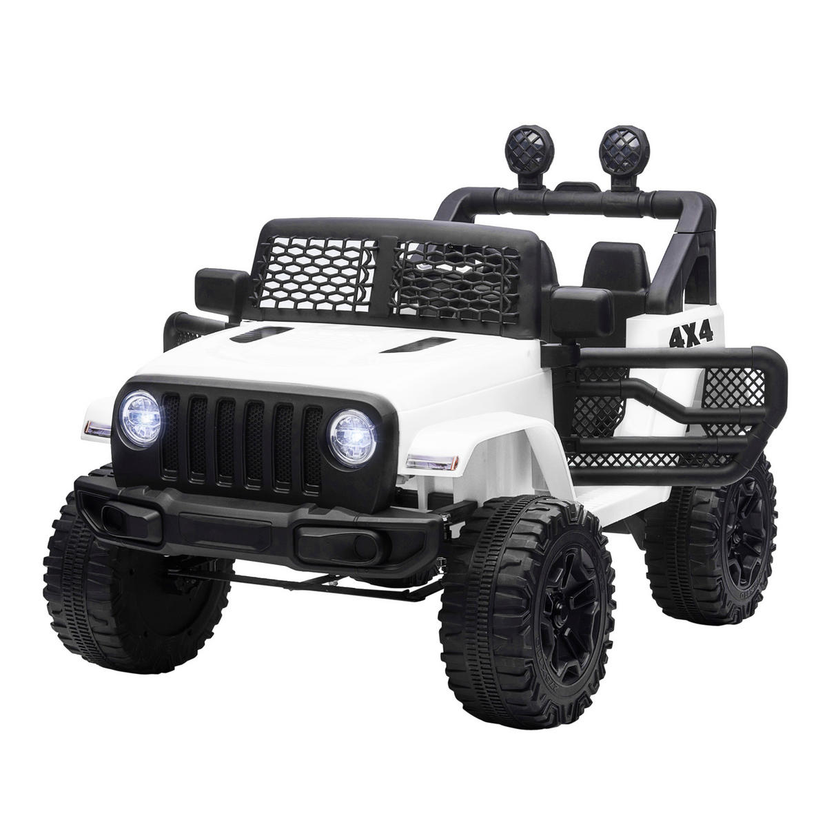 ELEKTRO-KINDERAUTO DE-13007 2,4G Fernbedienung Weiß - Weiß, Kunststoff (100/65/72cm) - ComfortXL
