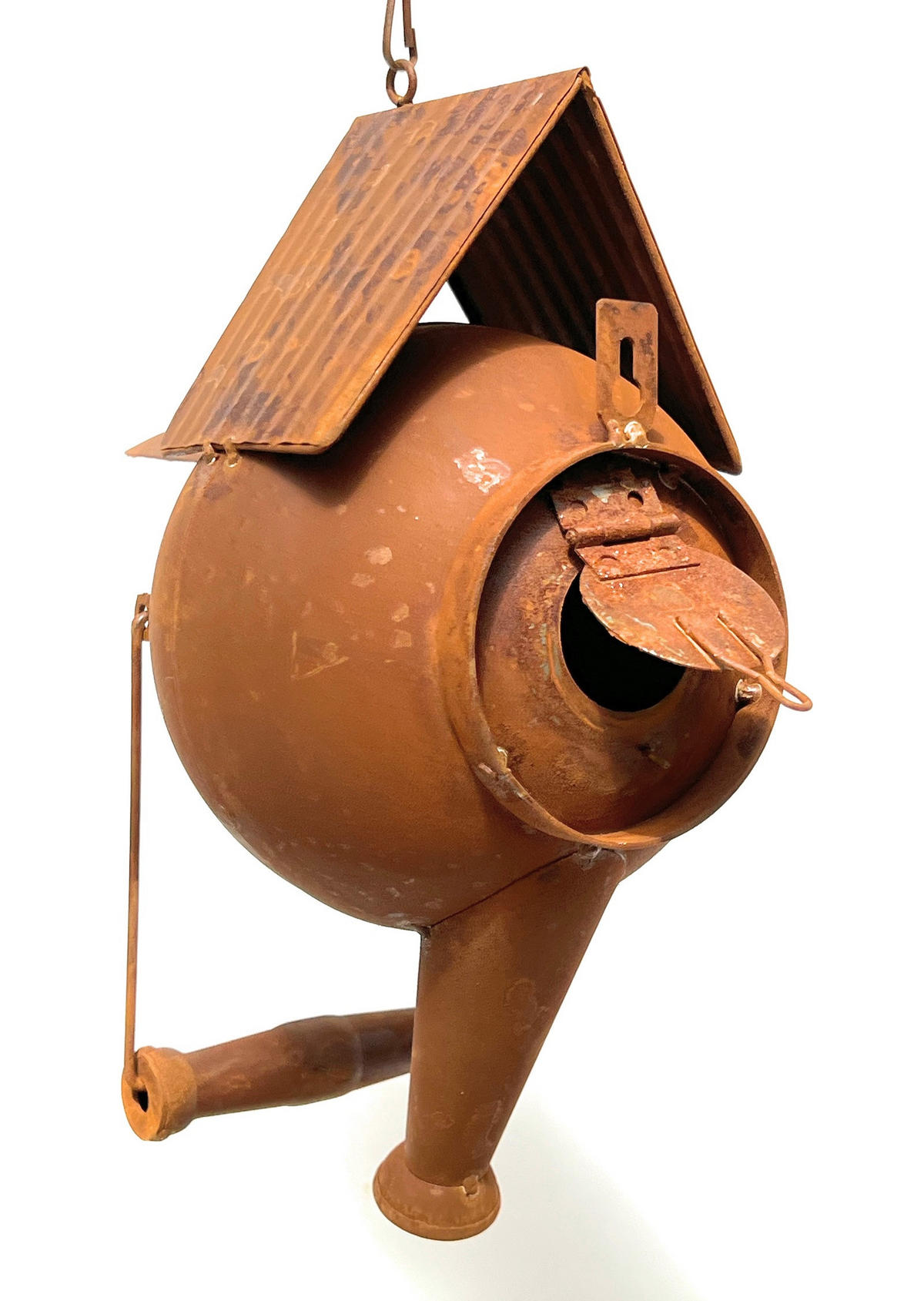 VOGELHAUS Gießkanne zum Aufhängen 96422 - Braun, Metall (15/48/21cm) - DanDiBo
