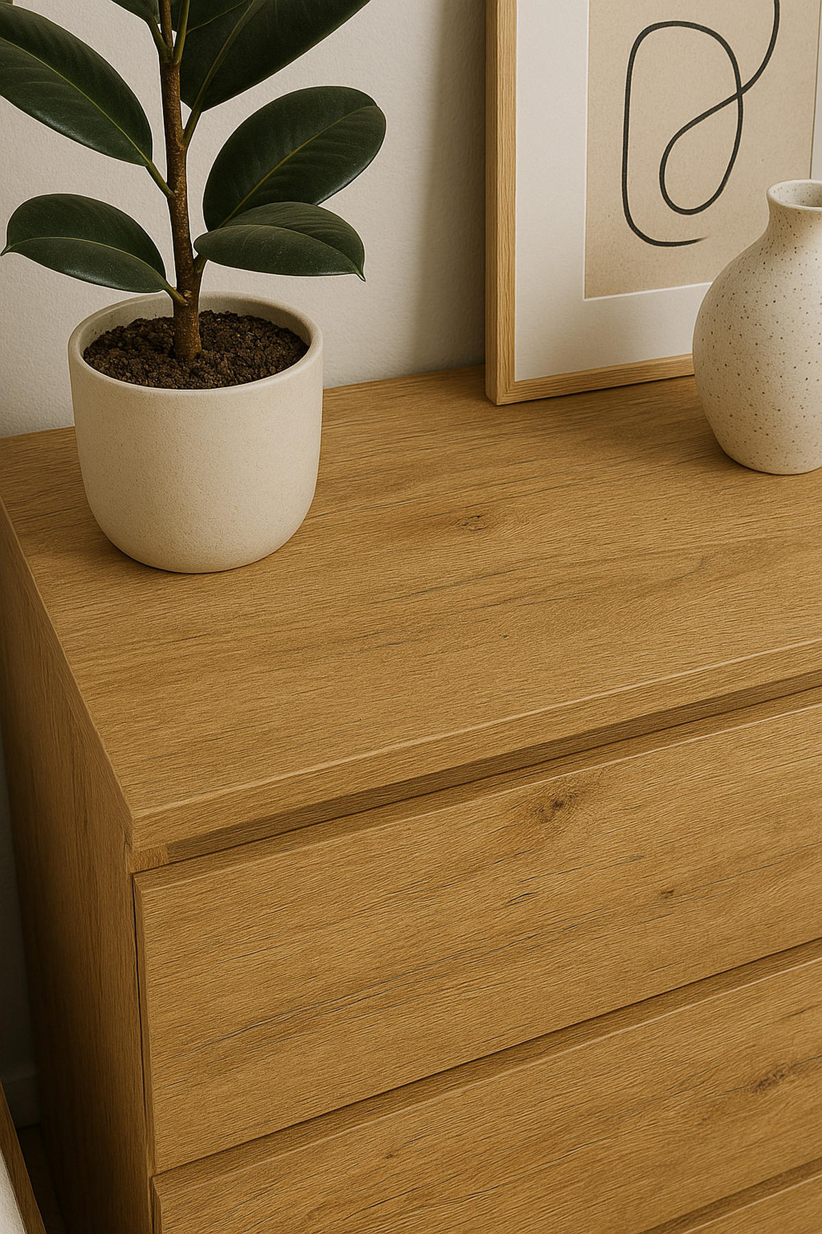 KOMMODE bella3 - Eiche Artisan, Holzwerkstoff (70/76/35cm) - roe furniture