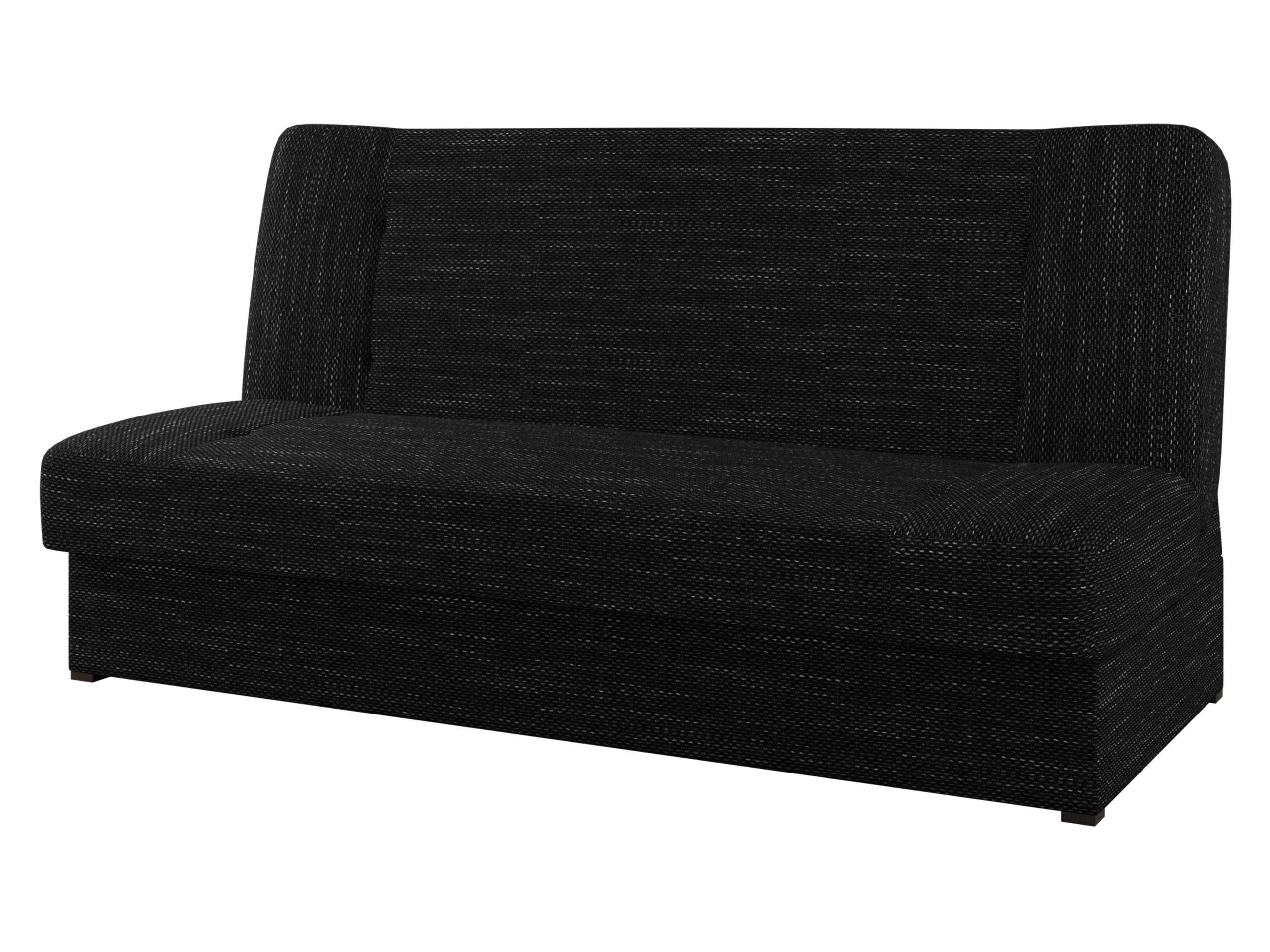 SCHLAFSOFA Zelka - Schwarz, Holz/Kunststoff (192/93/85cm) - MIRJAN24