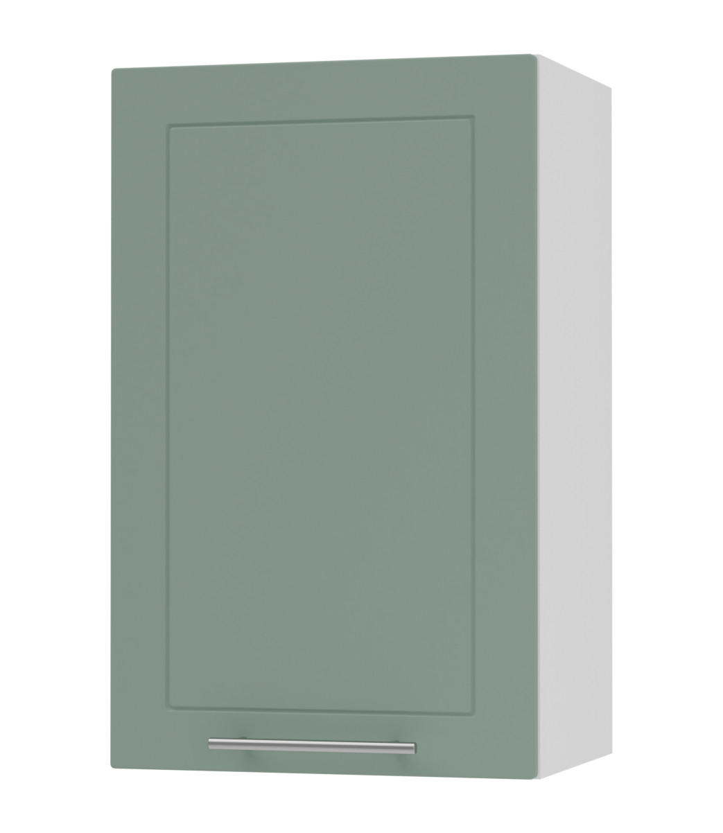 Feldmann-Wohnen Küchenhängeschrank Mintgrün, Weiß 45x72x32.5 cm