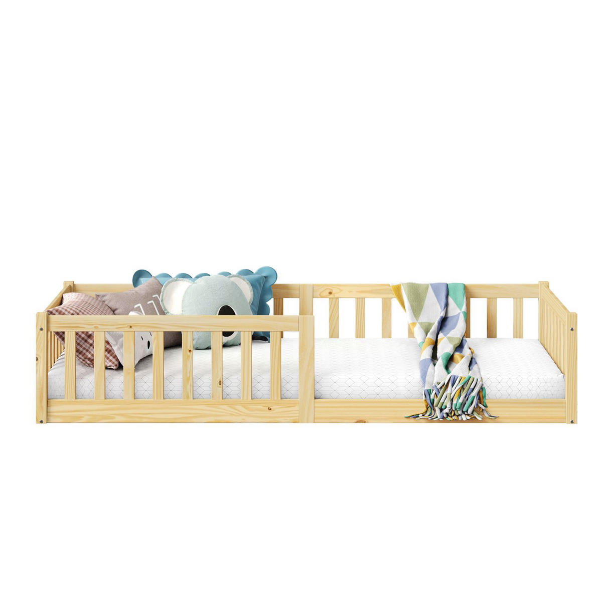 BODENBETT GUSTAVO 90X200 CM - Naturfarben, Holz (96/42/206cm) - IDIMEX