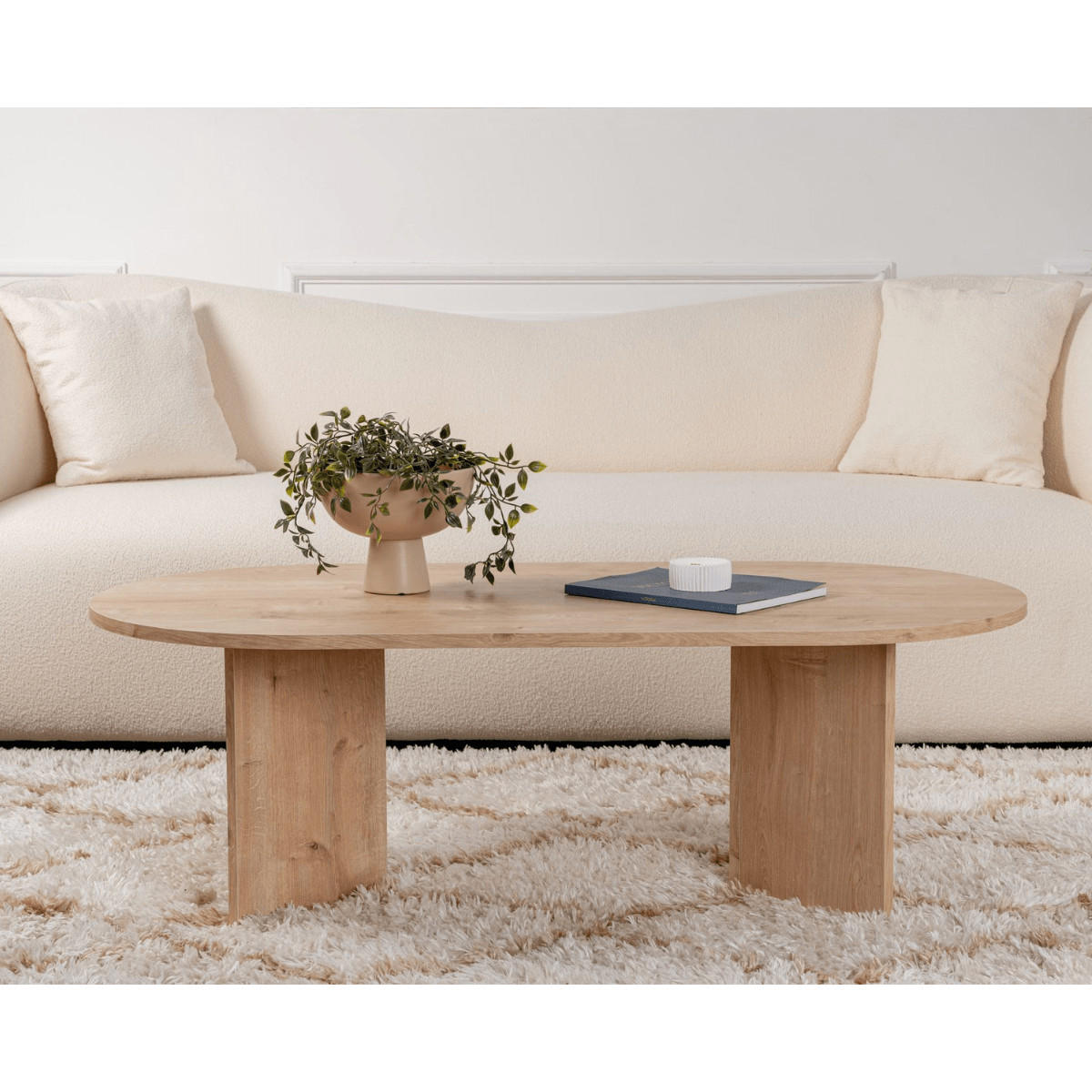 COUCHTISCH - iris 119/60/39,8 cm - Eichefarben, Holzwerkstoff (119/60/39.8cm) - Calicosy