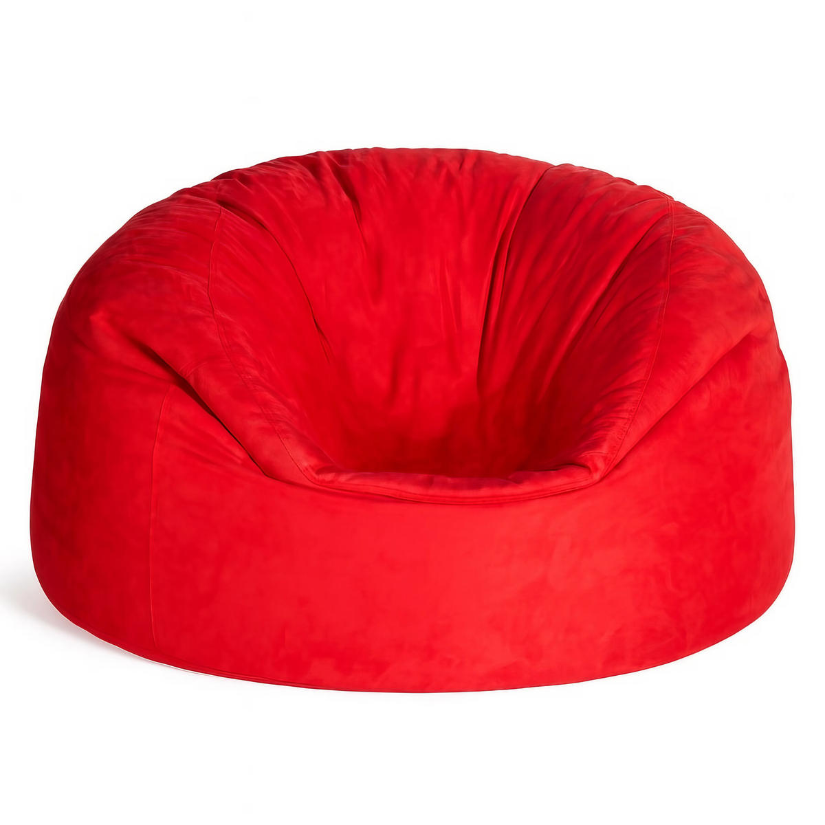 RIESEN-SITZSACK XXL JUMBO Velours 4ft - Rot, Textil (120/70/120cm) - Green Bean
