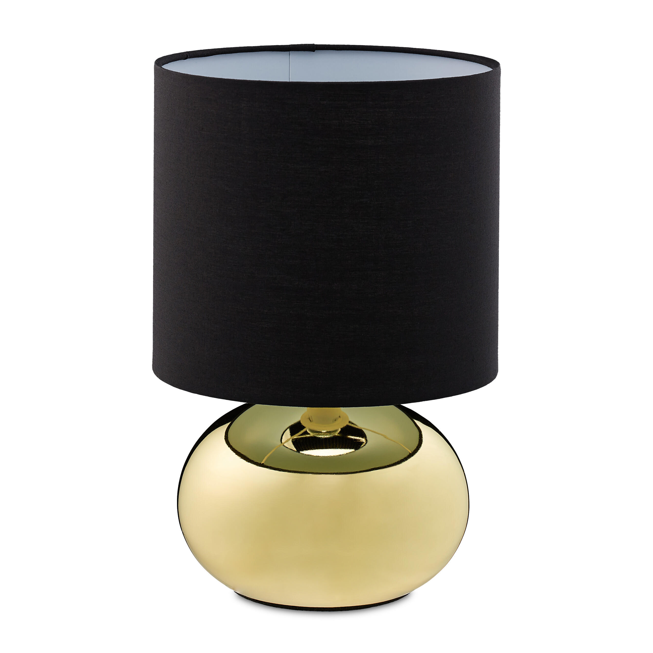 TISCHLAMPE - Multicolor, Kunststoff/Textil (18/18/28cm) - Relaxdays