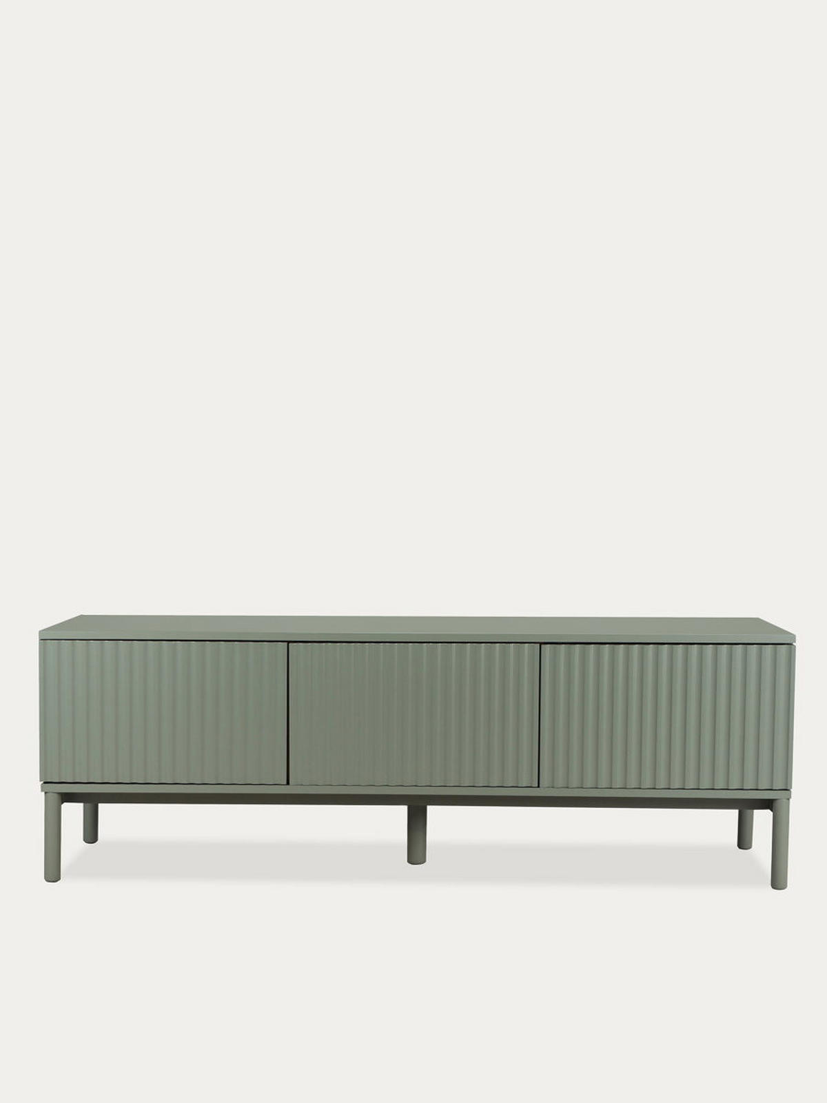 TV-ELEMENT Melton Grün 160 cm x 55 cm - Grün, Holzwerkstoff (160/55/40cm) - Kenay Home