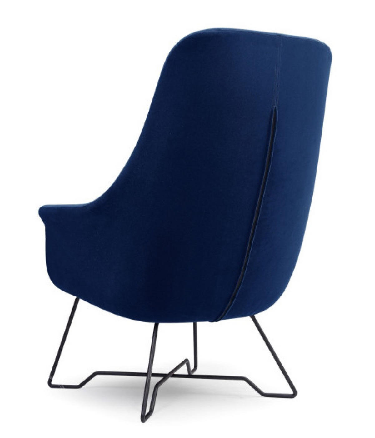 SESSEL Dunkelblau ENZO Gepolstert Mit Gepolstertem Rückenlehne - Dunkelblau, Textil (72.5/101.5/83cm) - Sepro Meble