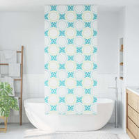 DUSCHVORHANG für Dusche Stoff Breite 106 cm - Weiß, Kunststoff (106/240cm) - MCBOSON