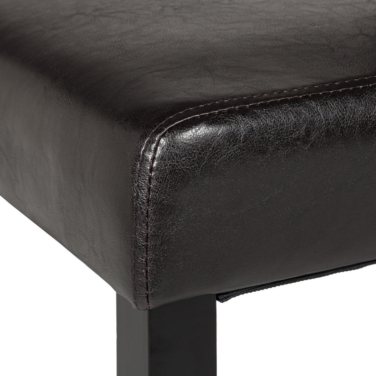 BARSTUHL - 2er-Set - Kunstleder - Braun, Holz/Kunststoff (43/109/54cm) - home24