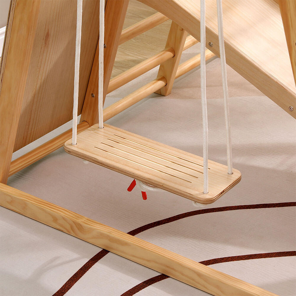 KLETTERGERÜST LIO - Naturfarben, Holz (121/121/112cm) - Home Deluxe