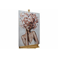 ÖLGEMÄLDE 60/90 cm - Pink, Holz/Textil (60/90cm) - KUNSTLOFT