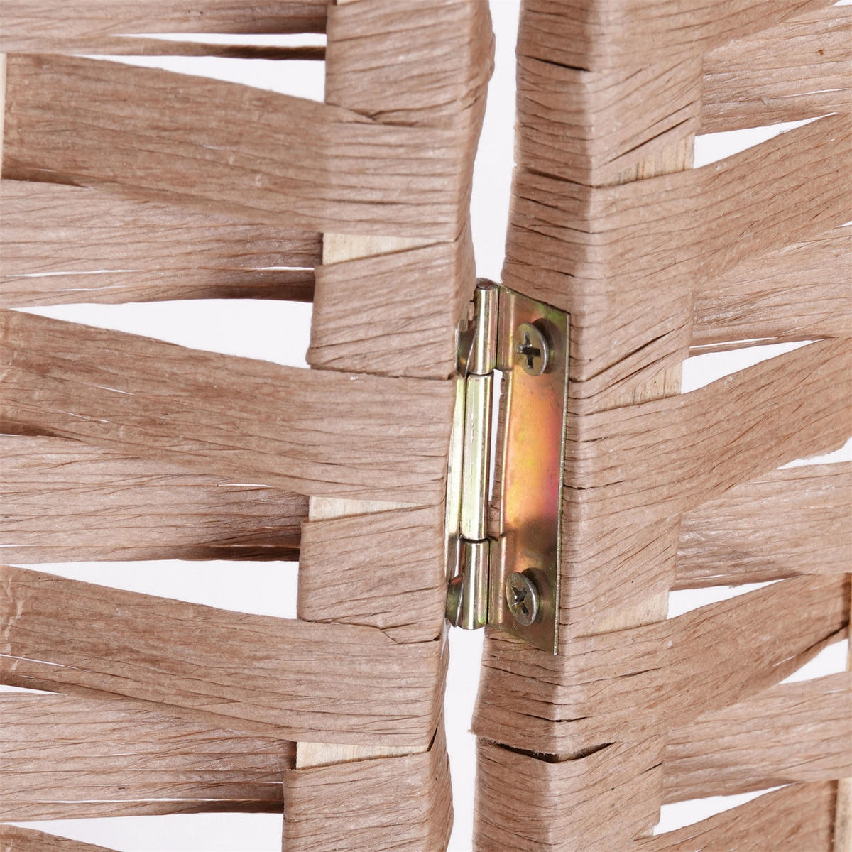 RAUMTEILER Quinn 3-tlg. 166x121 cm, Rattan-Look natur - Naturfarben, Holz (121/168/2cm) - CREEDWOOD