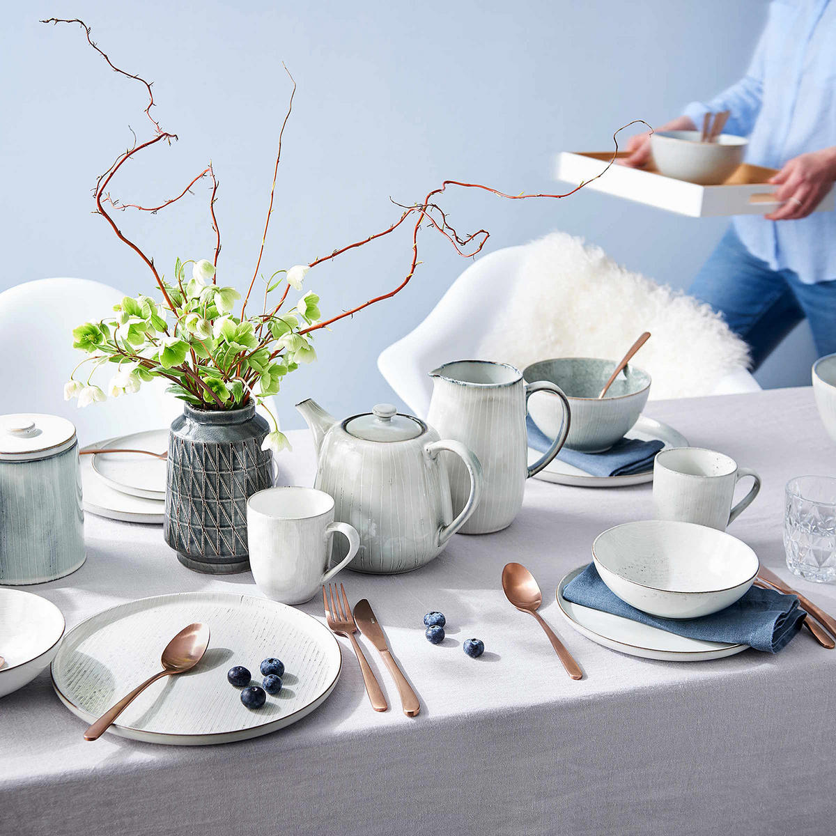 TEEKANNE Henley - Grau, Keramik (1.2L) - Butlers