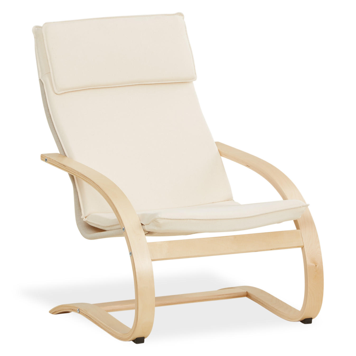 Homestyle4u Relaxsessel Beige 66x93x61 cm