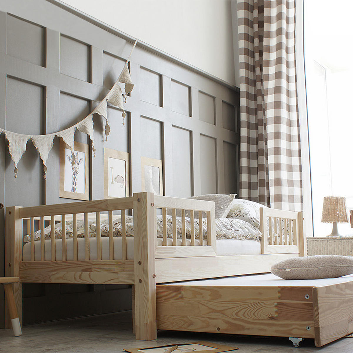 POSTEL 90/190 Adèle Přírodní dřevo - hnědá, dřevo (90/190cm) - Petits-meubles