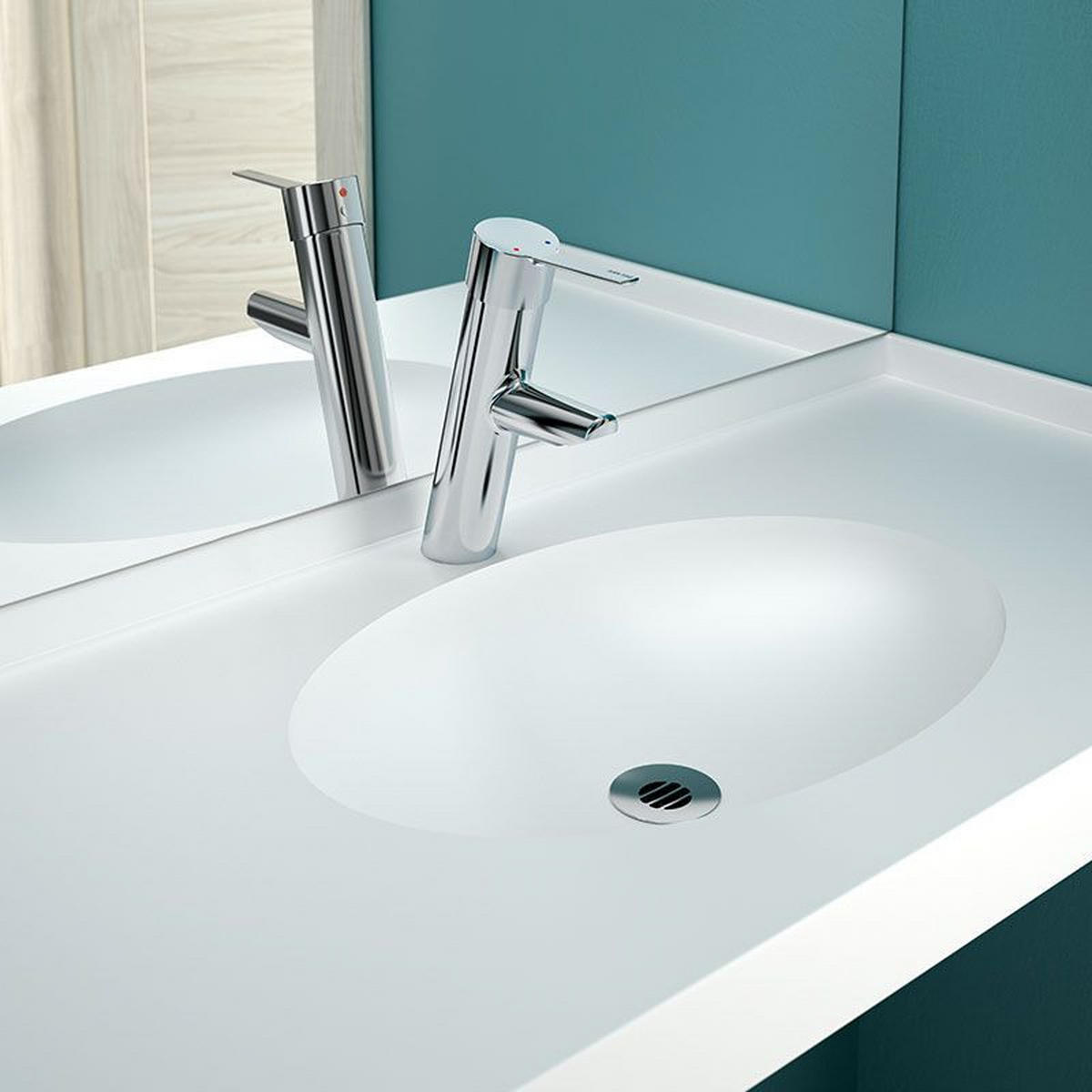 ABLAUFVENTIL HYGIENA G1 1/4B für Waschtisch mit Überlauf - Chromfarben, Metall (6.5/6.5/9cm) - Delabie