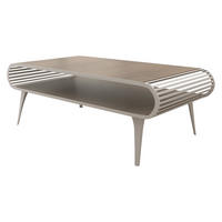 COUCHTISCH Aristo Cashmere - Kaschmir/Eichefarben, Holzwerkstoff/Metall (60/120/44cm) - MIRJAN24