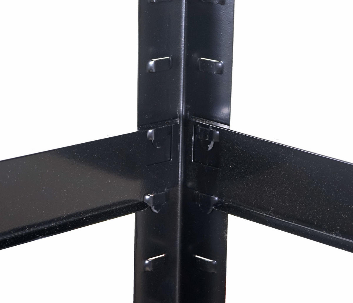 SCHWERLASTREGAL MIT KORB Schwarz, Braun - Schwarz/Braun, Metall (80/160/40cm) - MCW