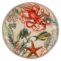 SERVIERTELLER / Pizzateller Ø 42 cm Sea Life - Multicolor, Kunststoff (42/3.5/42cm)